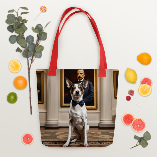 Tote bag-Short-legged Rat Terrier