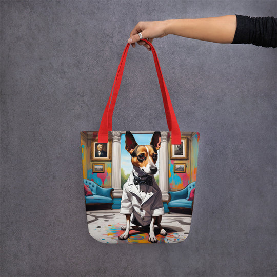 Tote bag-Short-legged Rat Terrier V2