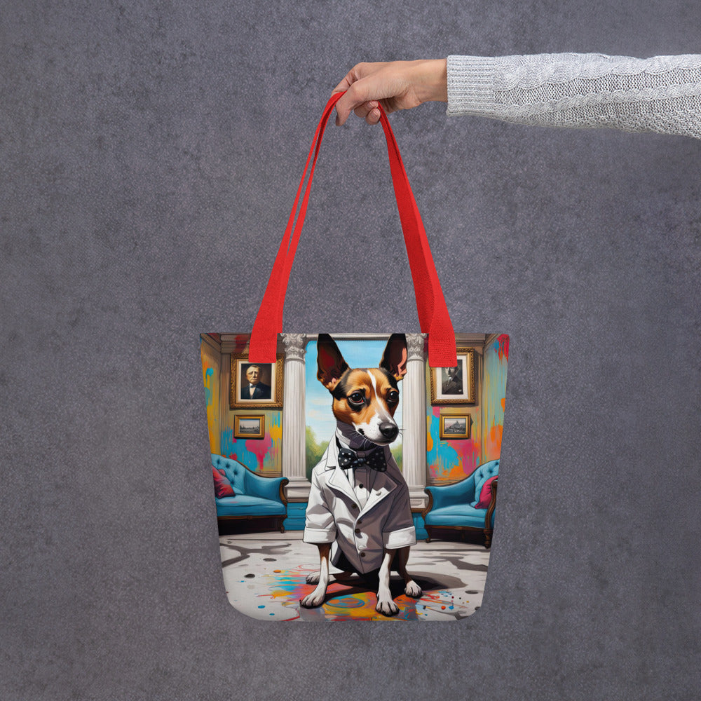 Tote bag-Short-legged Rat Terrier V2