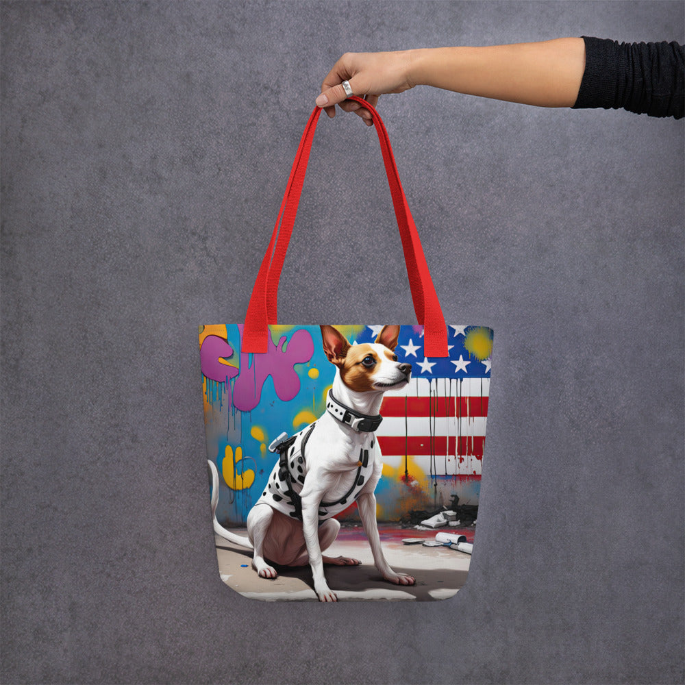 Tote bag-Short-legged Rat Terrier V3