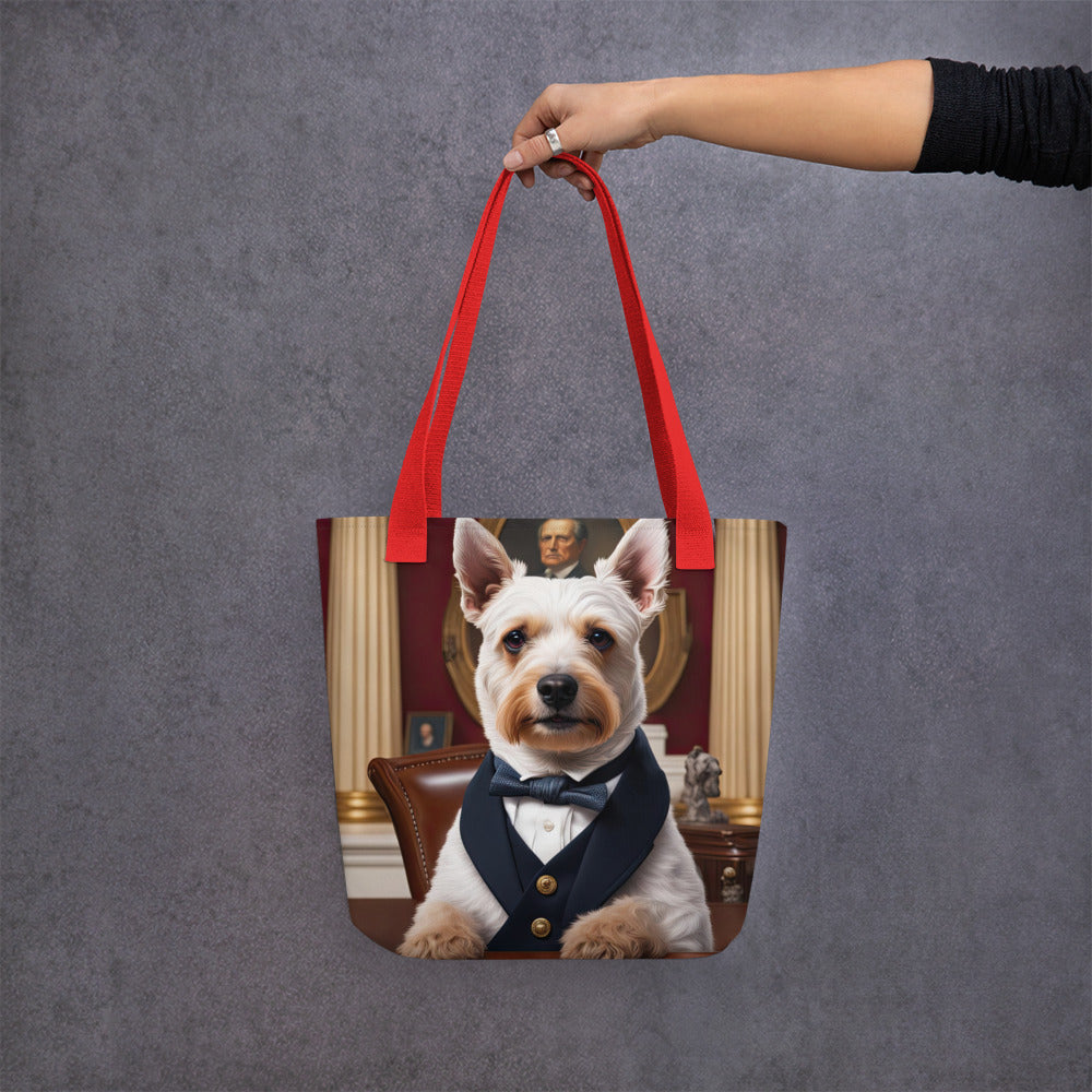 Tote bag-Teddy Roosevelt Terrier V2