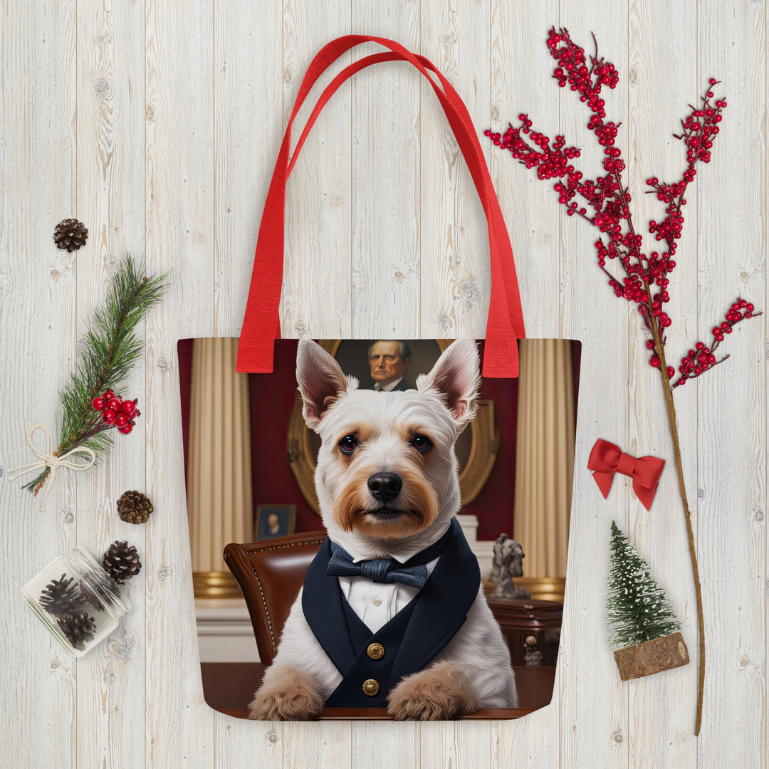 Tote bag-Teddy Roosevelt Terrier V2