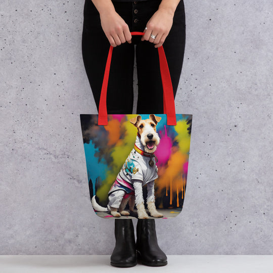 Tote bag-Wire Fox Terrier V2