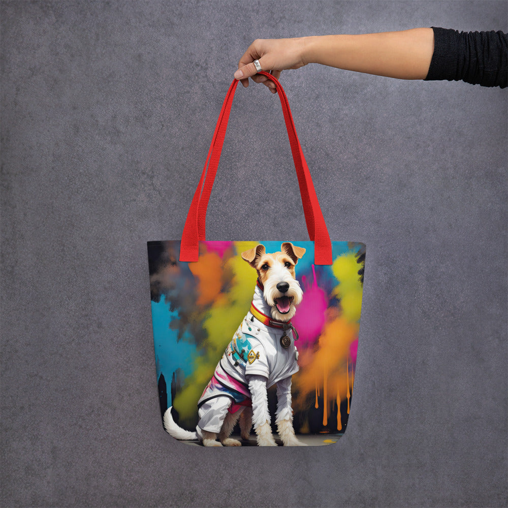 Tote bag-Wire Fox Terrier V2