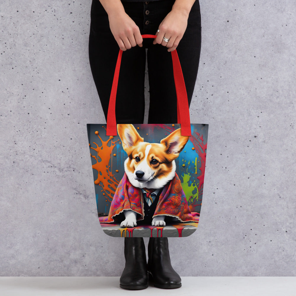 Tote bag-Pembroke Welsh Corgi V8