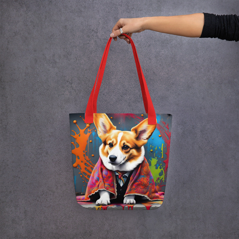 Tote bag-Pembroke Welsh Corgi V8