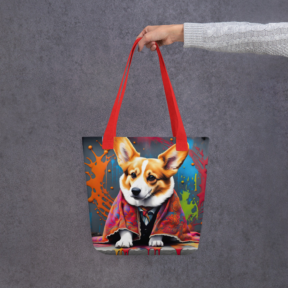 Tote bag-Pembroke Welsh Corgi V8