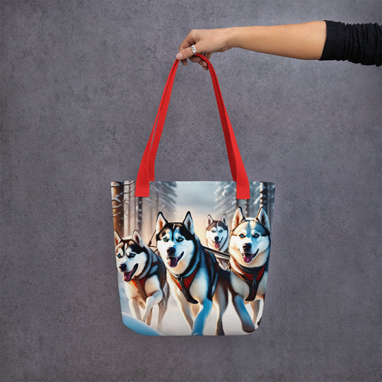 Tote bag-Siberian Husky