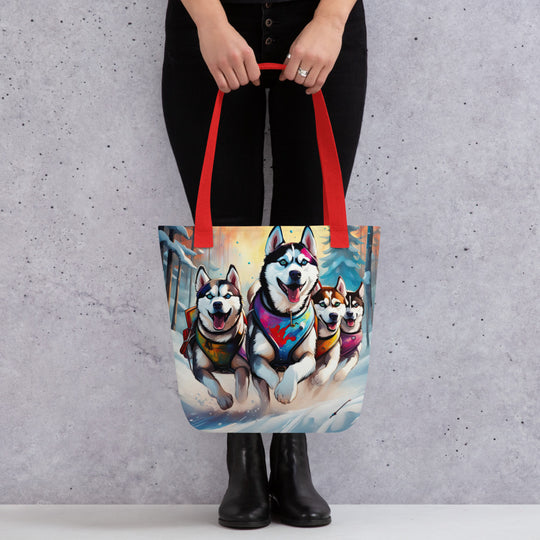 Tote bag-Siberian Husky V3