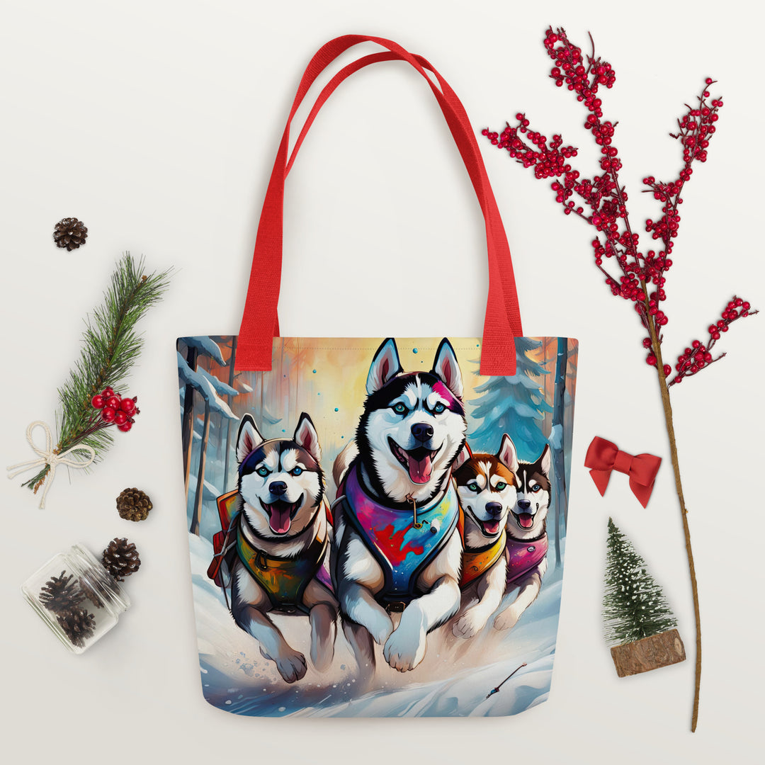 Tote bag-Siberian Husky V3