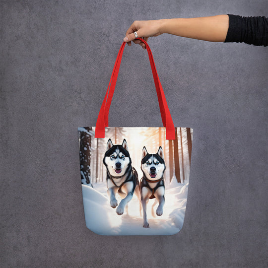 Tote bag-Siberian Husky V4