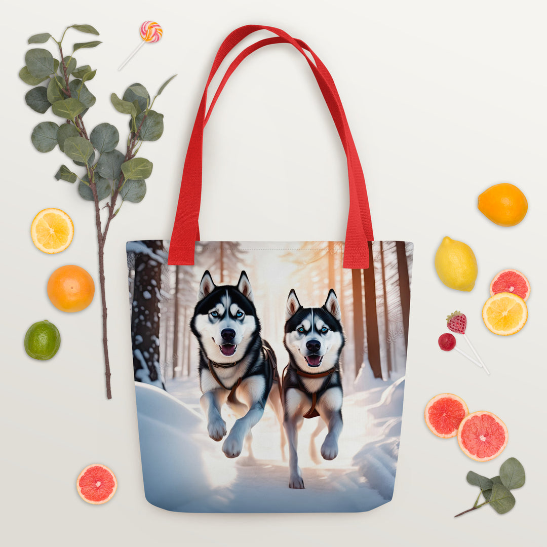 Tote bag-Siberian Husky V4