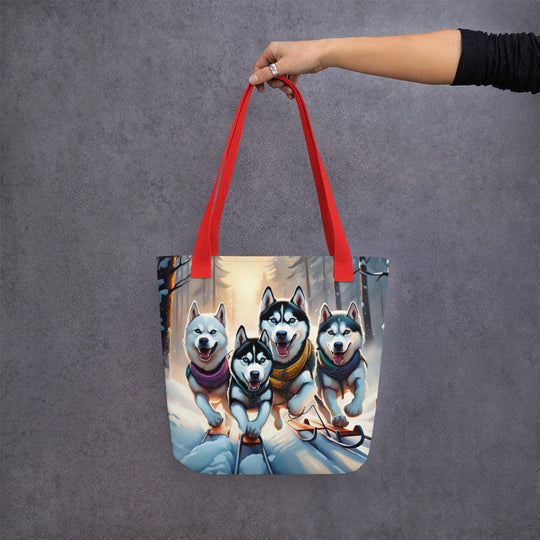 Tote bag-Siberian Husky V5