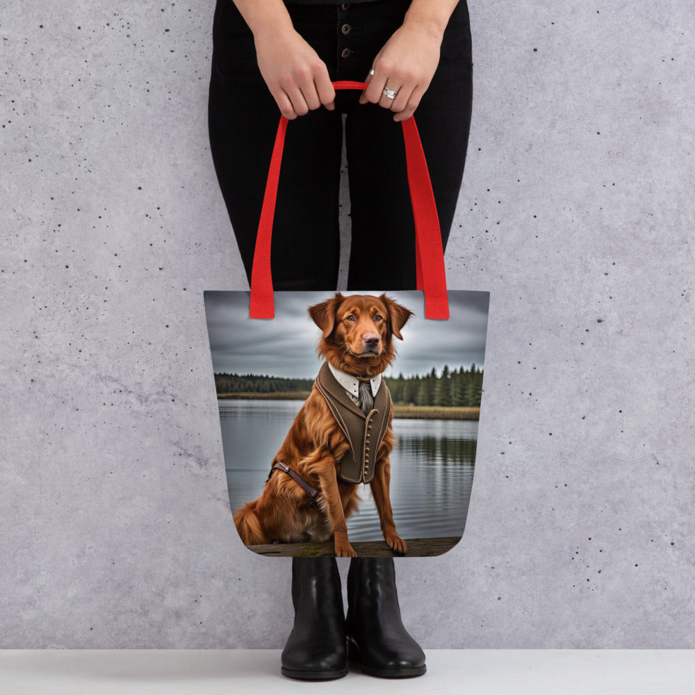 Tote bag-Novia Scotia Duck Trolling Retriever V2