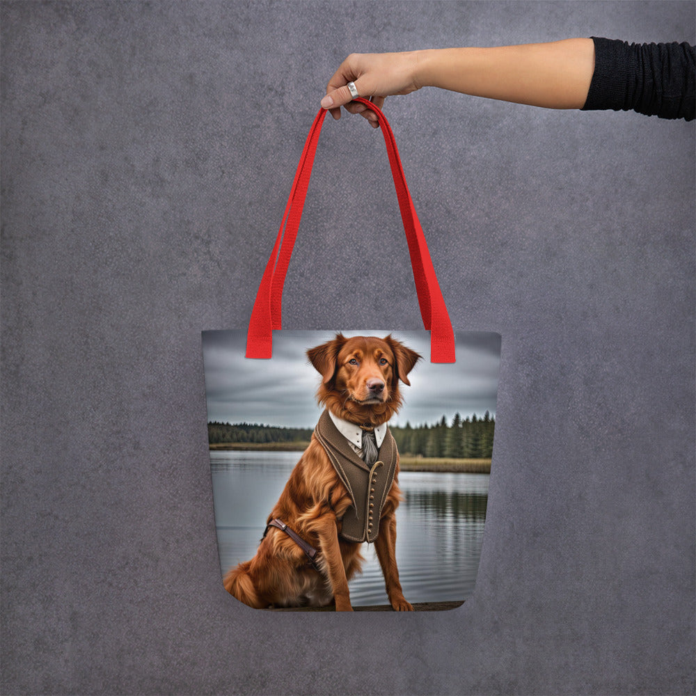 Tote bag-Novia Scotia Duck Trolling Retriever V2