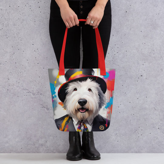 Tote bag-Old English Sheepdog