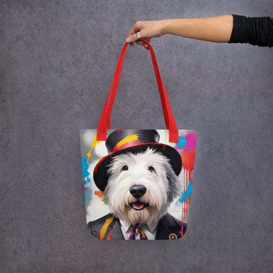 Tote bag-Old English Sheepdog