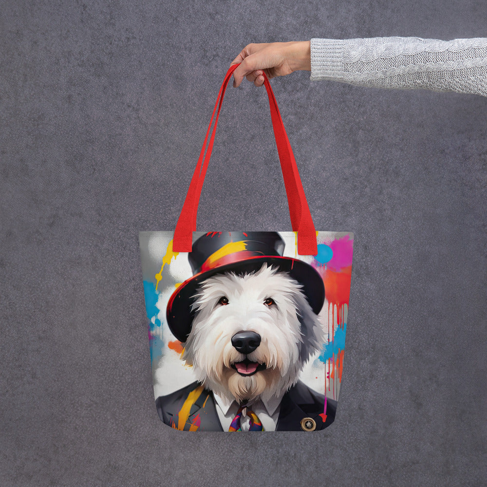 Tote bag-Old English Sheepdog