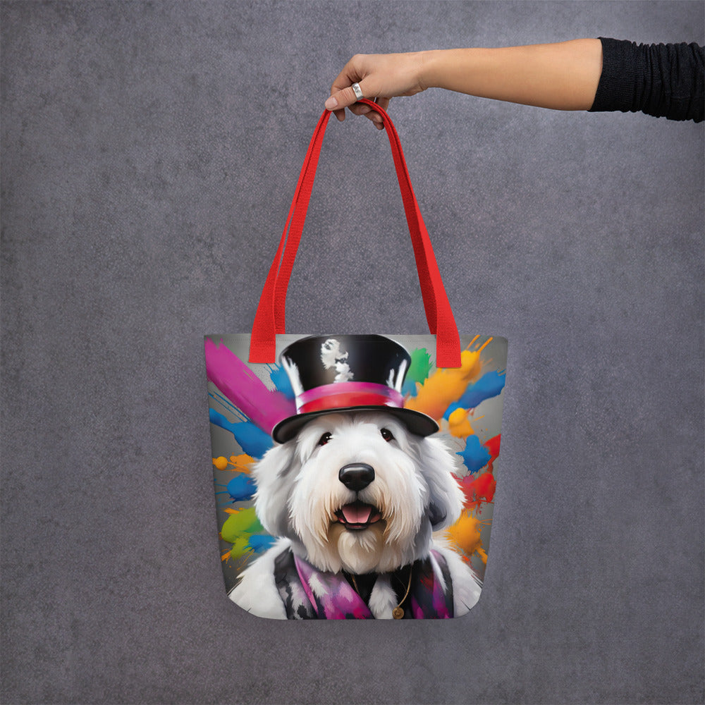 Tote bag-Old English Sheepdog V3