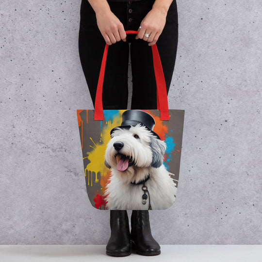 Tote bag-Old English Sheepdog V4