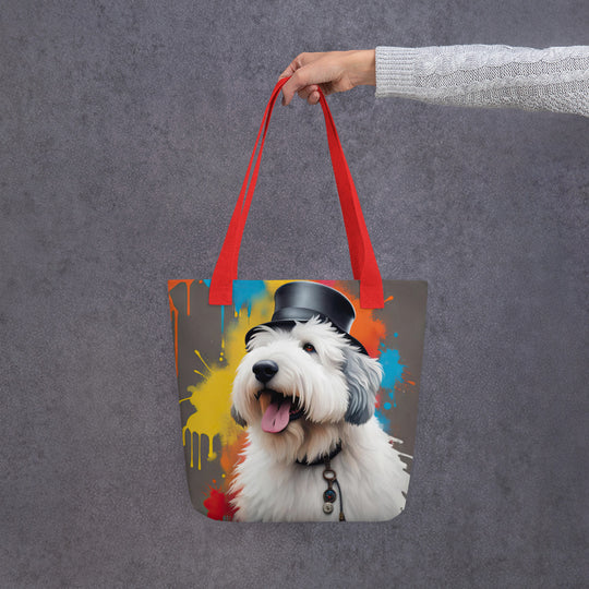 Tote bag-Old English Sheepdog V4