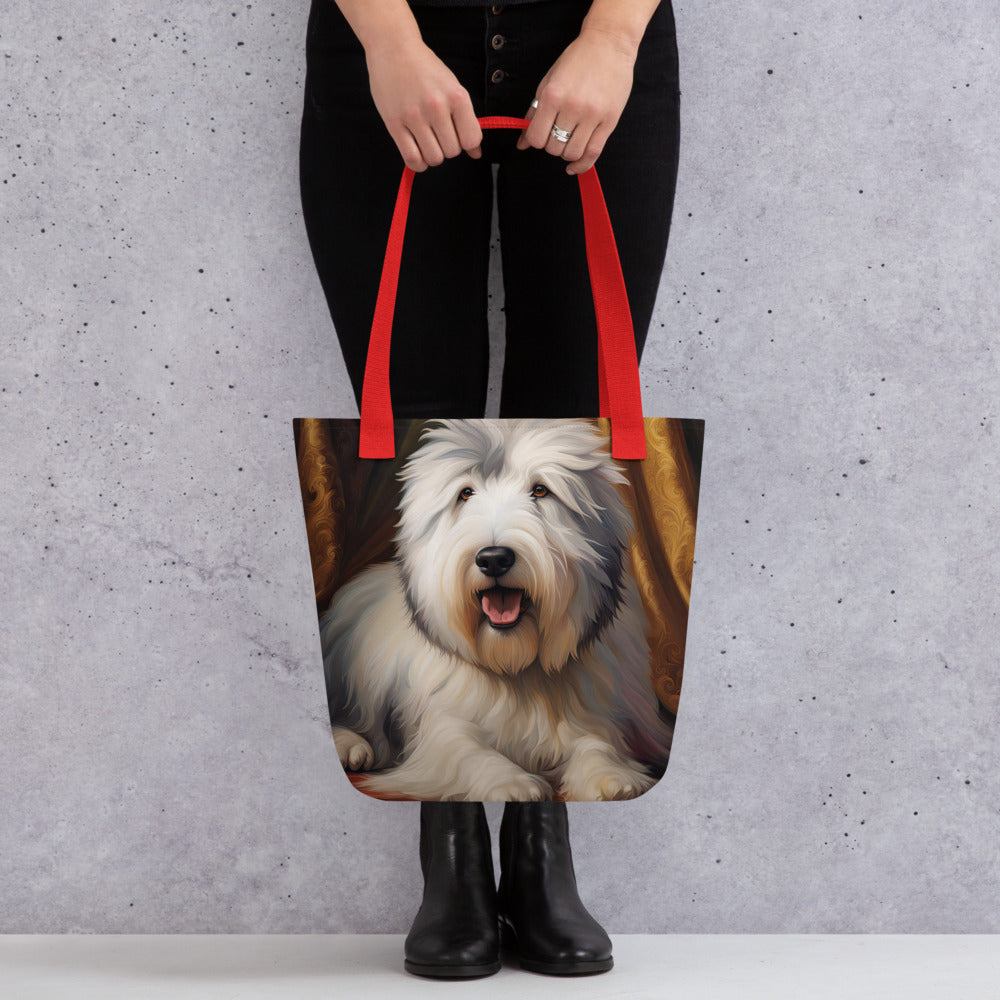 Tote bag-Old English Sheepdog V6