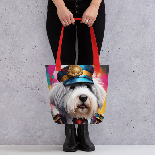 Tote bag-Old English Sheepdog V7