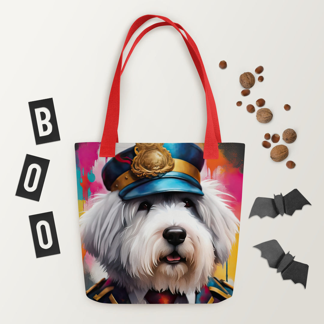 Tote bag-Old English Sheepdog V7