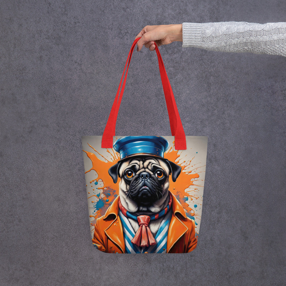 Tote bag-Pug V8