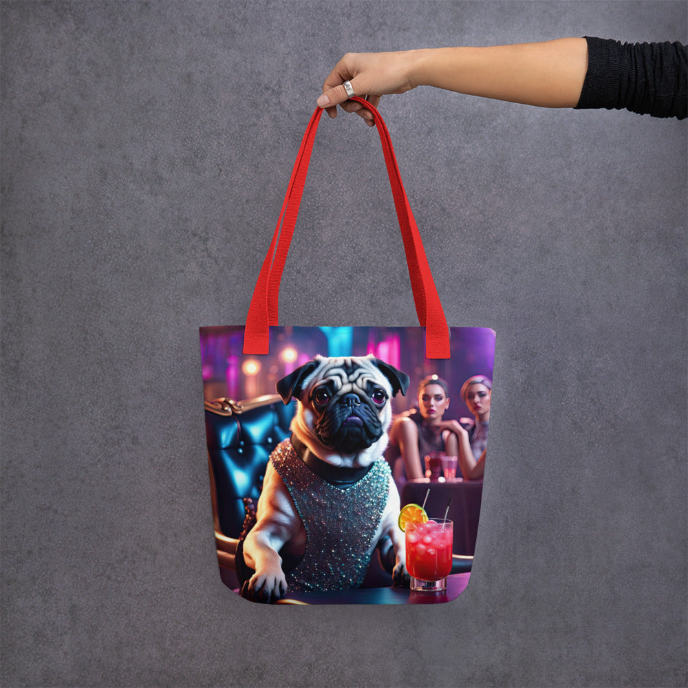 Tote bag-Pug V10