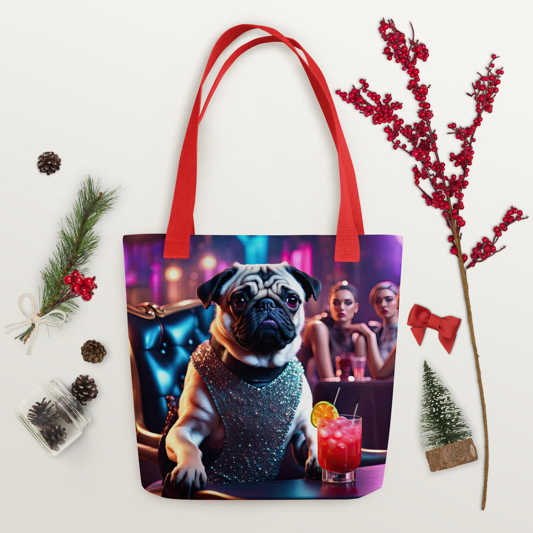 Tote bag-Pug V10