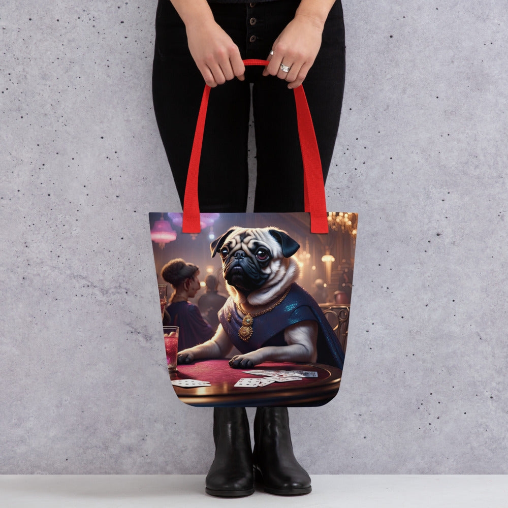 Tote bag-Pug V12