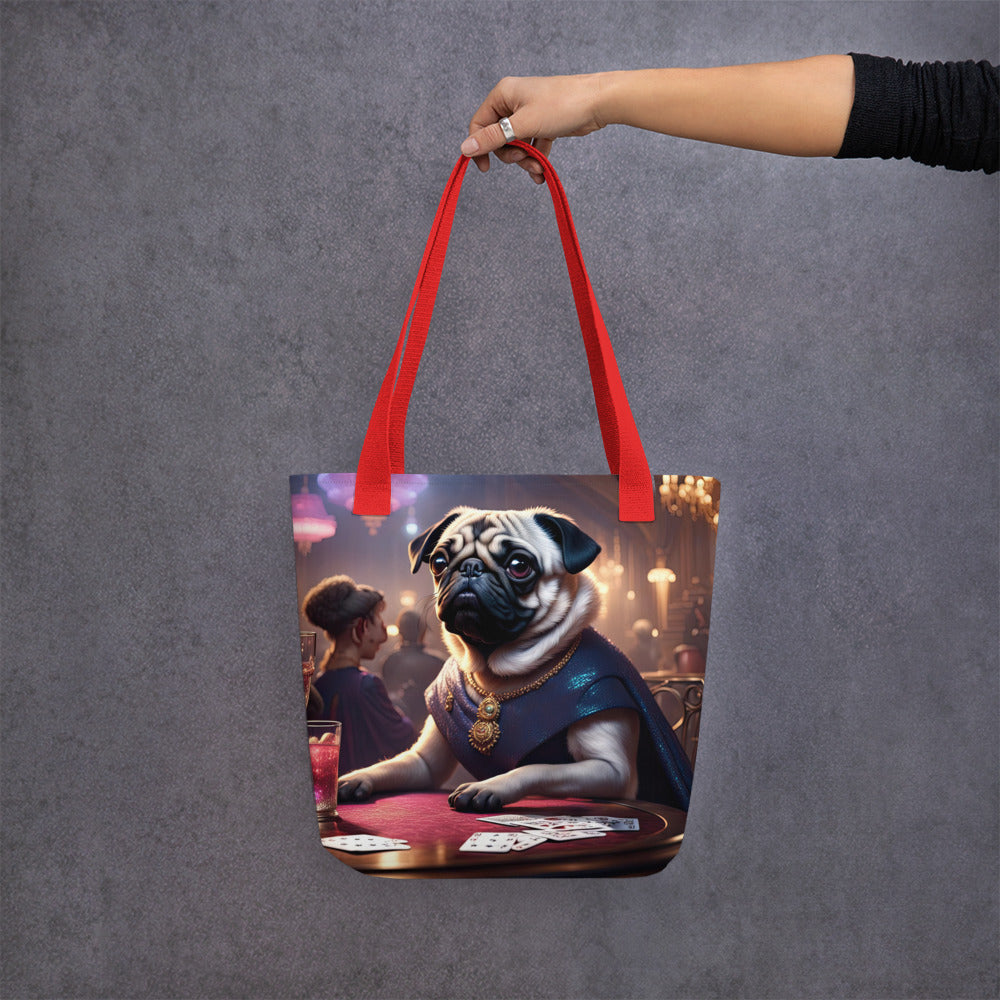 Tote bag-Pug V12