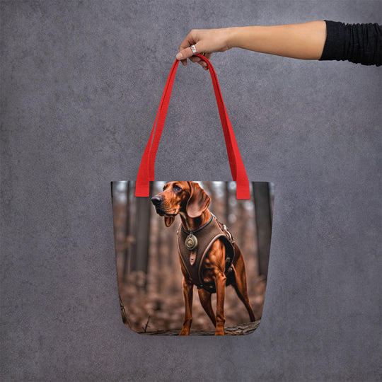 Tote bag-Redbone Coonhound V3