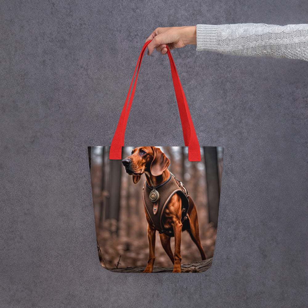 Tote bag-Redbone Coonhound V3