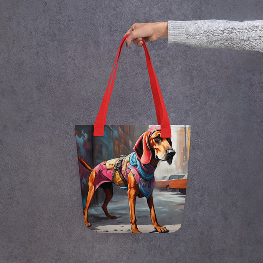 Tote bag-Redbone Coonhound V5