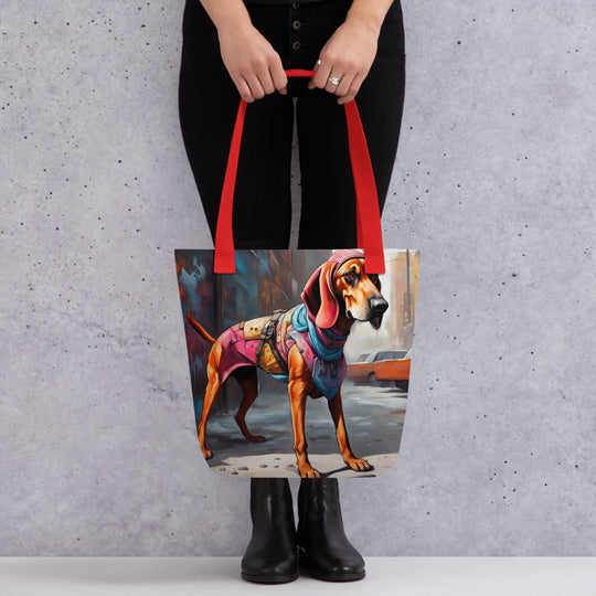 Tote bag-Redbone Coonhound V5