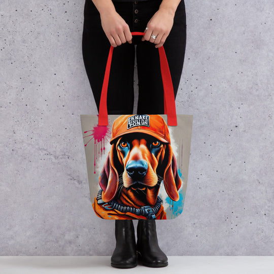 Tote bag-Redbone Coonhound V6