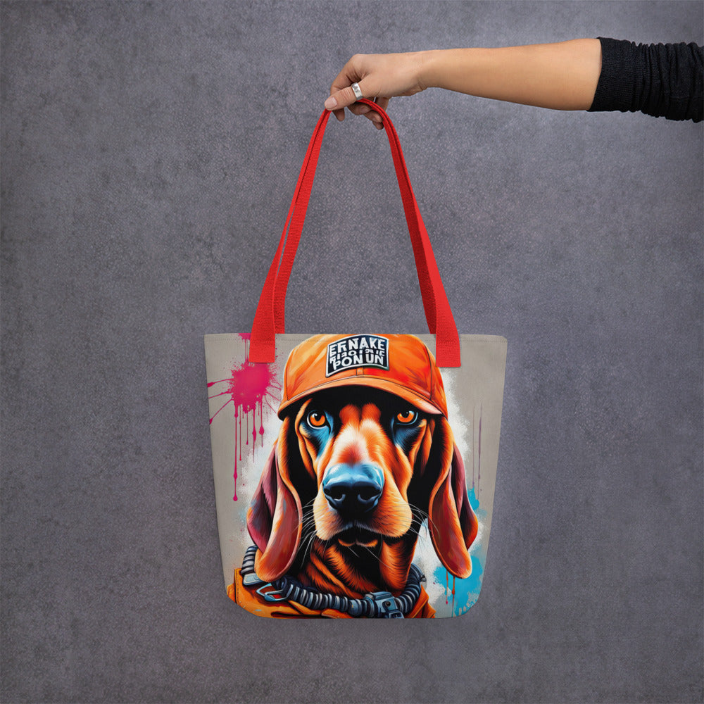 Tote bag-Redbone Coonhound V6