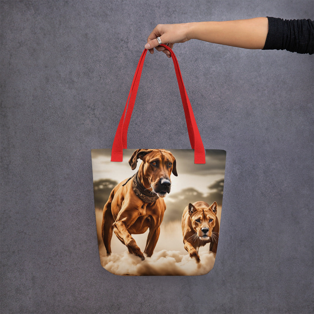 Tote bag-Rhodesian Ridgeback