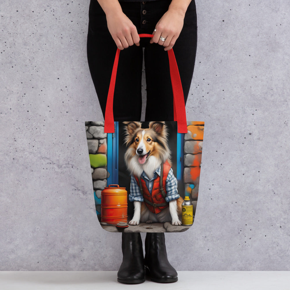 Tote bag-Shetland Sheepdog V2