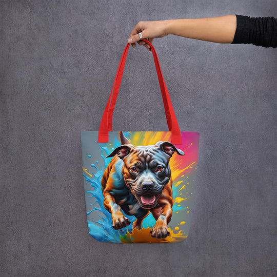 Tote bag-Staffordshire Bull Terrier