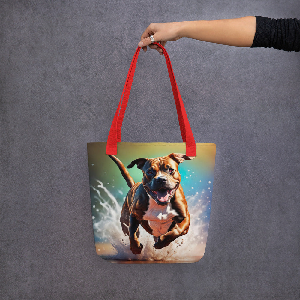 Tote bag-Staffordshire Bull Terrier V2