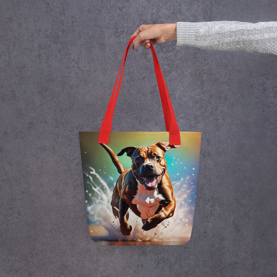 Tote bag-Staffordshire Bull Terrier V2