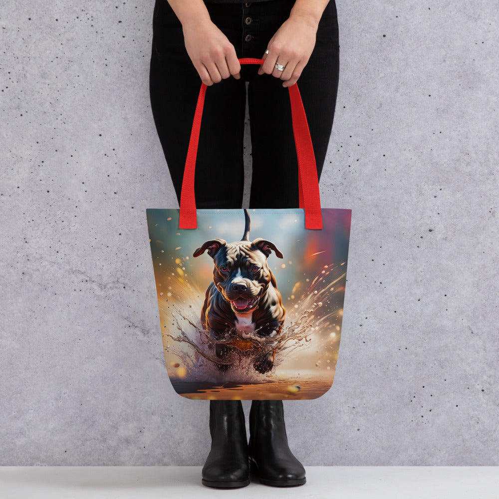 Tote bag-Staffordshire Bull Terrier V3