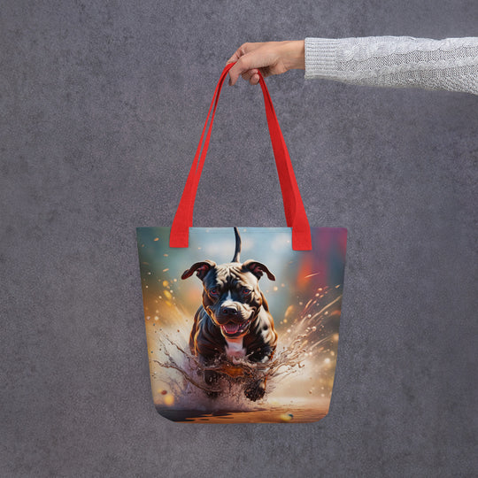 Tote bag-Staffordshire Bull Terrier V3