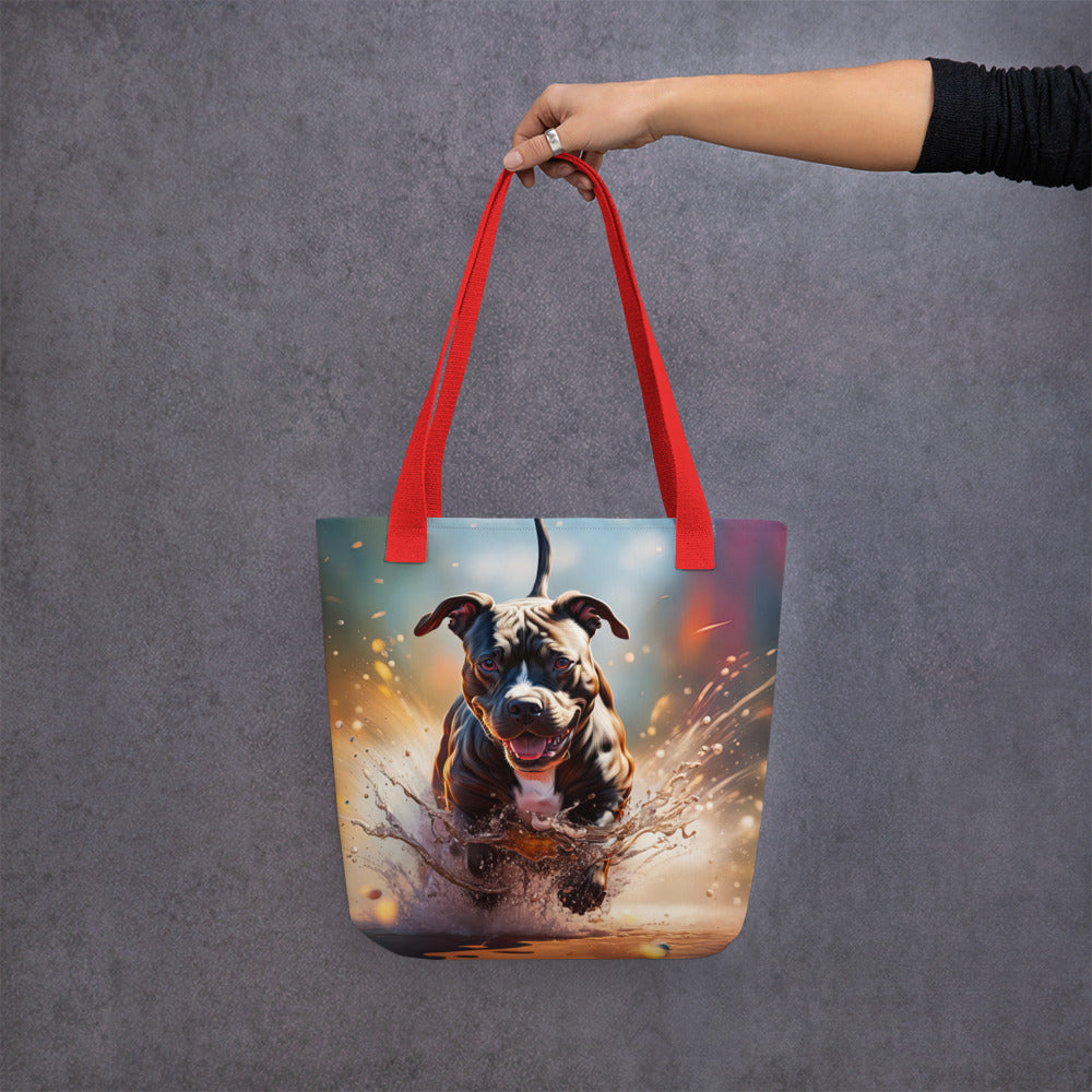 Tote bag-Staffordshire Bull Terrier V3