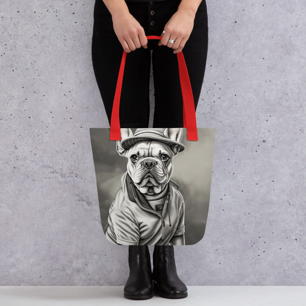 Tote bag-French Bulldog Golfer V41