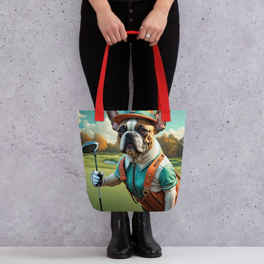 Tote bag-French Bulldog Golfer V53