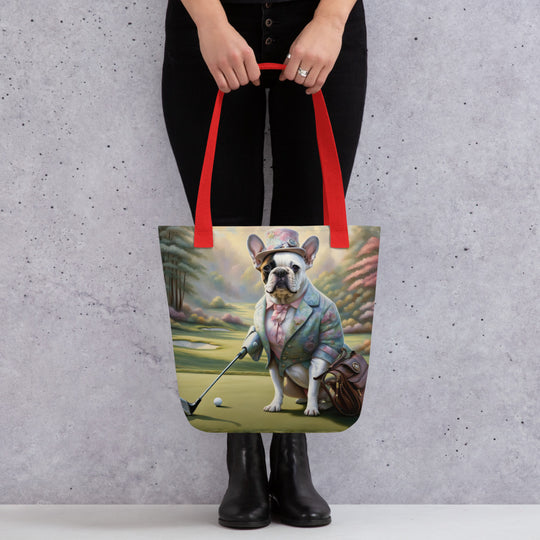 Tote bag-French Bulldog Golfer V55